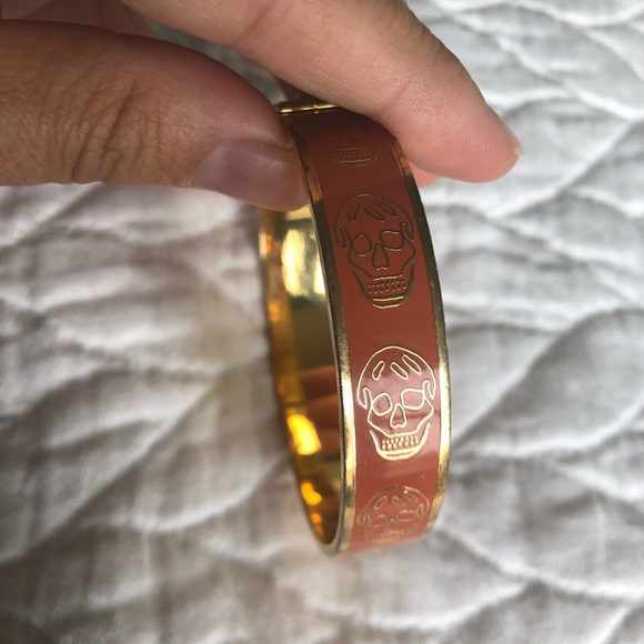 Alexander McQueen enamel skull bangle - Picture 2 of 5